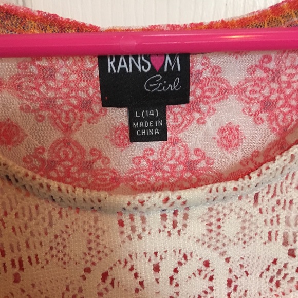 Girls sheer knit tank - Picture 2 of 5